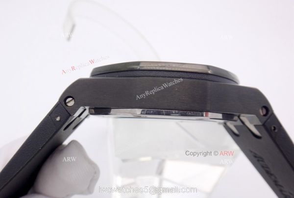 Replica 44mm Audemars Piguet Royal Oak Offshore Black Steel Tourbillon Watch 3