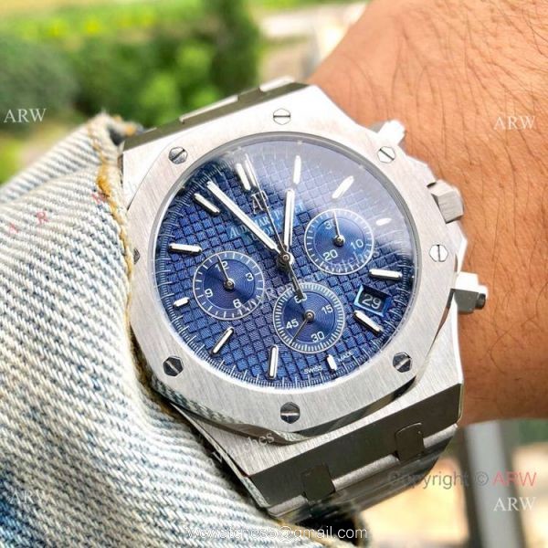 Best Quality Audemars Piguet Royal Oak Gray Chronograph Dial Watches 3