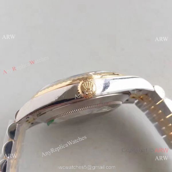 (EW) Copy Rolex Datejust II 2-Tone Jubilee Black Face watch ETA 3255 3