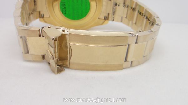 Rolex Yachtmaster 2 Gold Replica Watch 44mm / Gray Face / Blue Ceramic 3