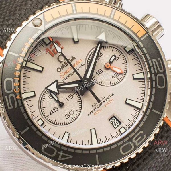 Japan Grade Omega Seamaster Replica Planet Ocean 600m Chronograph Watch White Dial 3