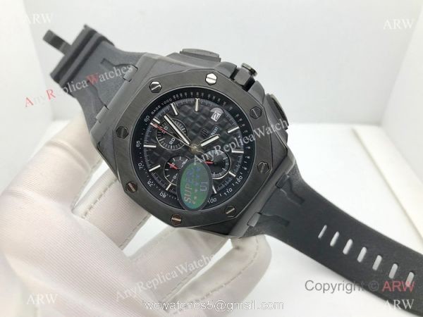 Cheap Audemars Piguet Replica Watches Royal Oak Offshore All Black 44mm Watch 3