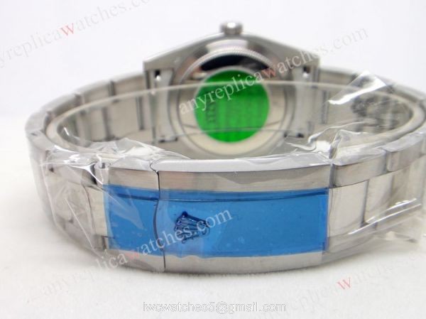 Rolex SS Oyster Datejust Watch Blue Roman Replica for Sale 3
