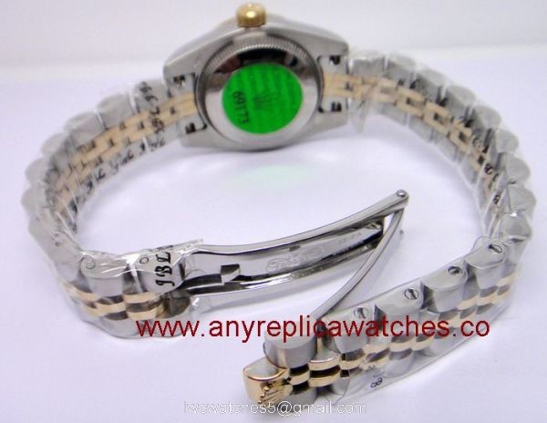 Copy Rolex Datejust Watch Two Tone Gold Dial For Women Size 3