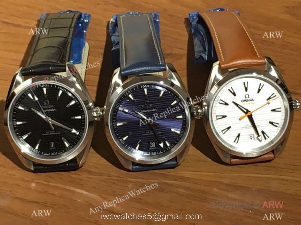 Swiss Grade Omega Seamaster Replica Watch SS Blue Dial New Model 3