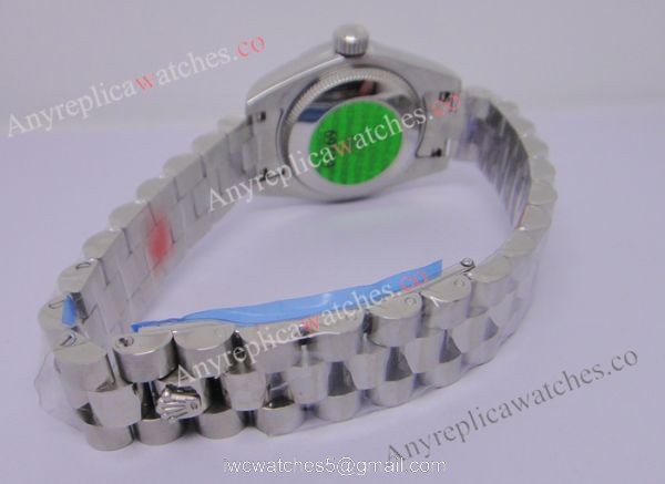 Stainless Steel Rolex Datejust Pink MOP President Band Ladies watch 3