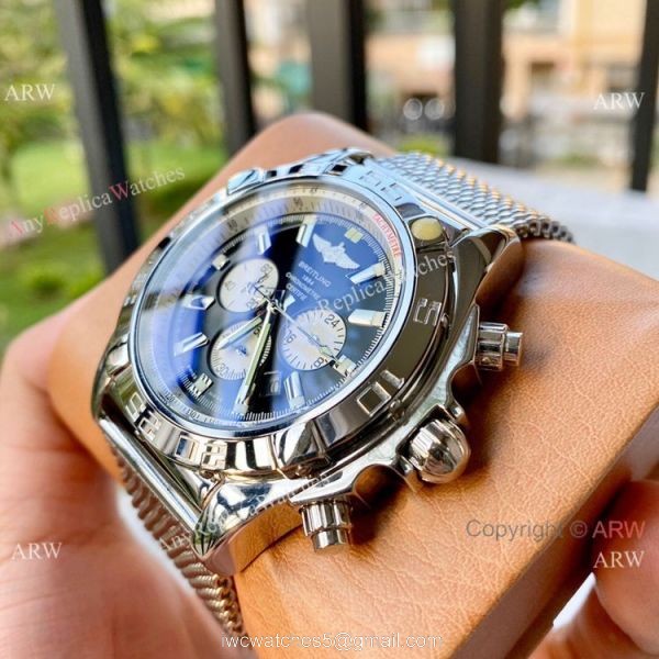 Wholesale Copy Breitling Chronomat B01 Watch Blue Face 3
