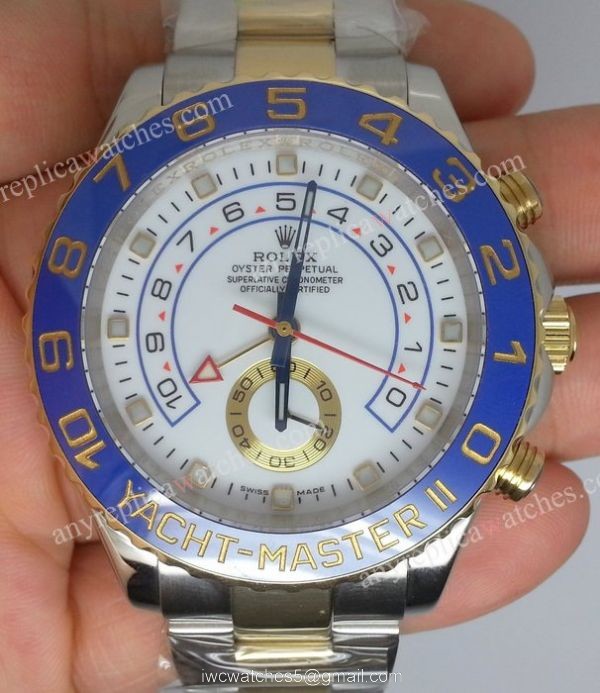 Rolex Yachtmaster II 2-Tone Yellow gold 44mm w/ Working Sub-dial |Replica Watch 3