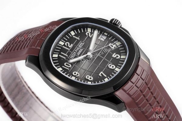 Swiss Grade Copy Patek Philippe Aquanaut Brown Rubber Strap Watch 40mm 3