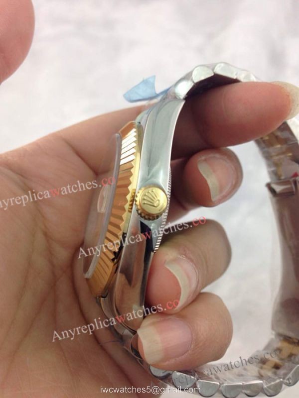 Two Tone Rolex Jubilee Band Datejust II Mens Watch White Face 3