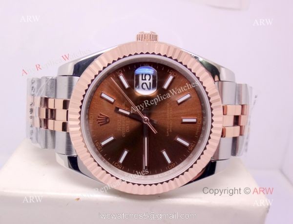 Two Tone Rose Gold Rolex Datejust Jubilee Replica Watch 40mm 3