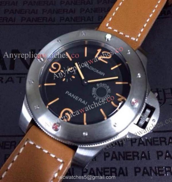 Radiomir Panerai Egiziano Replica Watch Brown Leather band 47mm 3