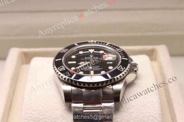 SWISS ETA 2836 MOVEMENT ROLEX SUBMARINER CERAMIC BLACK WATCH 3