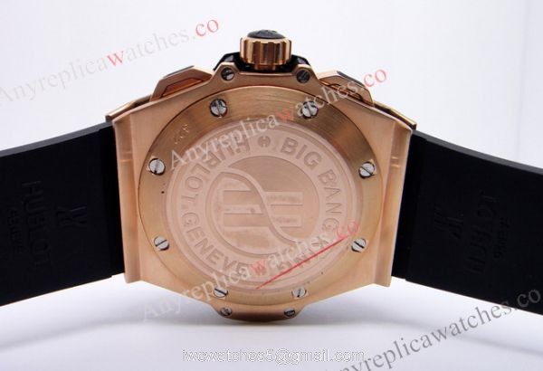 Hublot KING POWER Replica Watch 48mm Rose Gold and Black Rubber 3