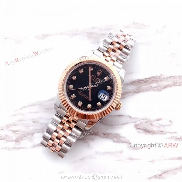 (EW) Rolex Datejust II 41mm 3255 Black Diamond Face Watch Best AAA Replica Watches China?Dealer 3