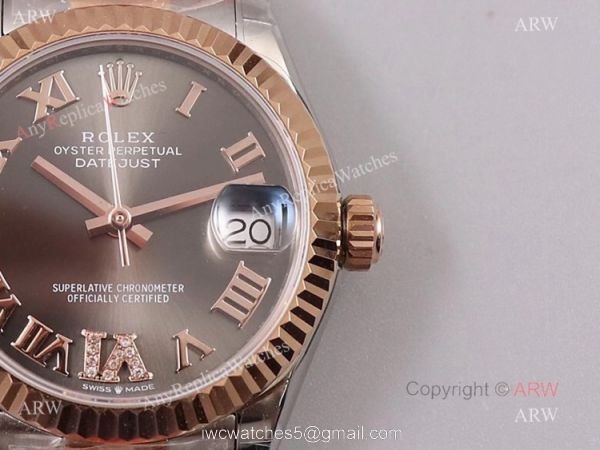 (TWF) New Rolex Datejust 31 Rhodium Diamond Dial Swiss Replica Watch 3