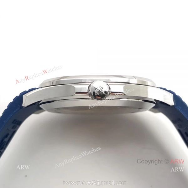 Fake Patek Philippe Aquanaut Swiss Cal324 Watch Blue Dial 3