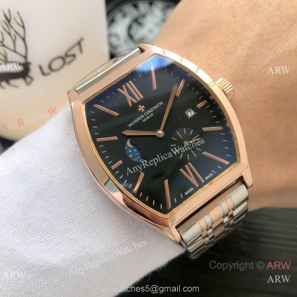 Replica Vacheron Constantin Malte Moonphase SS White Dial watch Wholesale 3