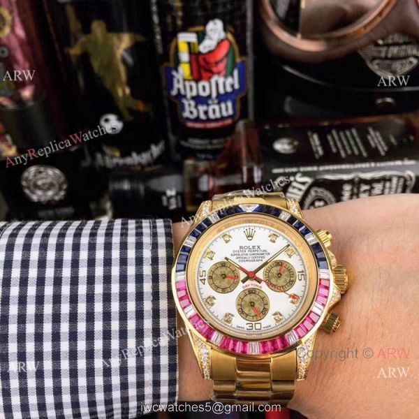 Limited Edition Daytona Rolex Rainbow Replica Watch 42mm 3