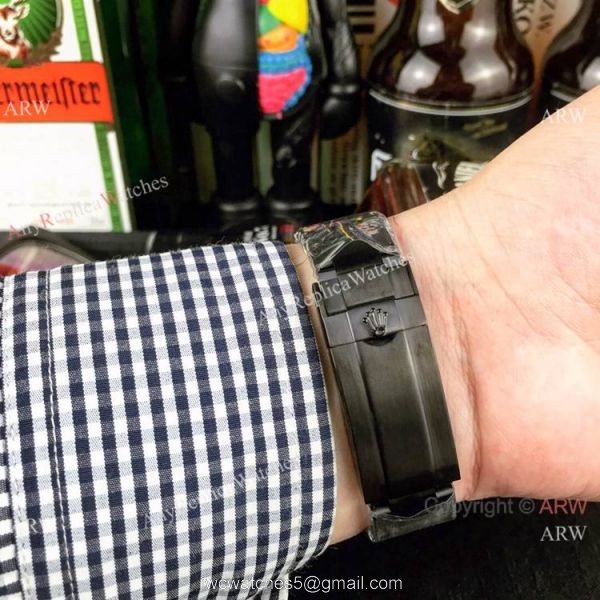 New Daytona Rolex Rainbow Replica Watch All Black Limited Edition 3