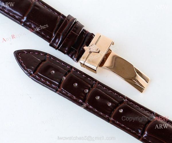 SWISS Rolex Cellini Moonphase Replica Watch Rose Gold 3195 3