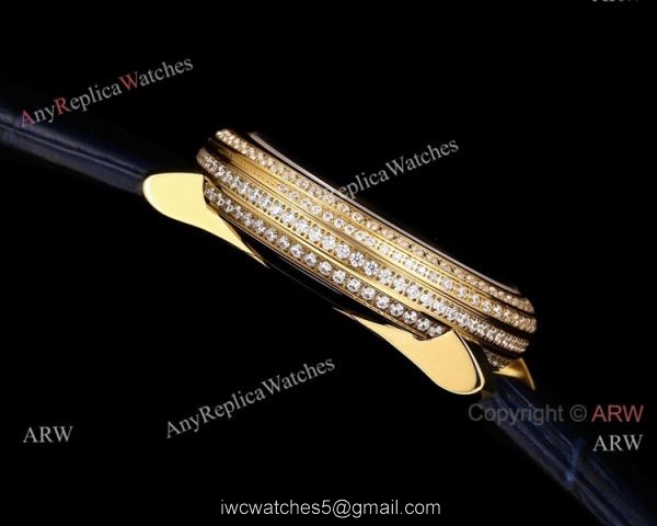 Swiss Patek Philippe Complications 4968R Watch Blue Mother of Pearl Gold Case 3
