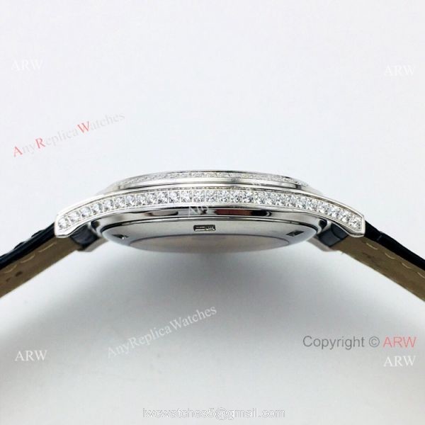 Super Clone Patek Philippe Calatrava PFF V2 Automatic Wrist SS Diamond Bezel 3