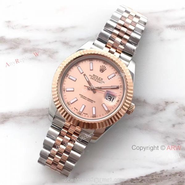 (EW) Rolex Datejust II ETA3255 2-Tone Rose gold Jubilee Watch Buy AAA Replica Watches China 3