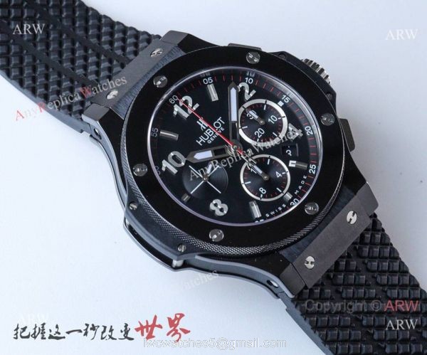 Swiss Grade Replica Hublot Big Bang V6 Chronograph Watch Black Case 3