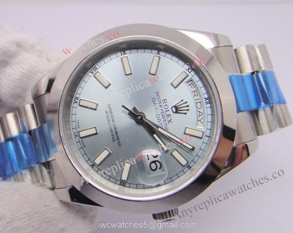 Replica Rolex Daydate II Ice Blue AAA Grade Watch 41mm 3