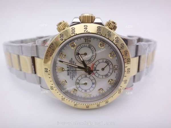 Swiss Replica Rolex Daytona Valjoux 7750 Mother of Pearl Dial Watch 3