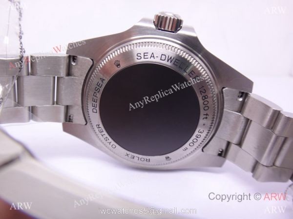Noob Factory V3 Replica Rolex Deepsea Watch with D-Blue Face Black Ceramic Bezel 3