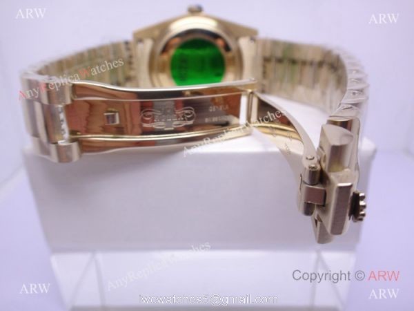 Replica Gold Rolex Datejust Black Dial Men Watch 3