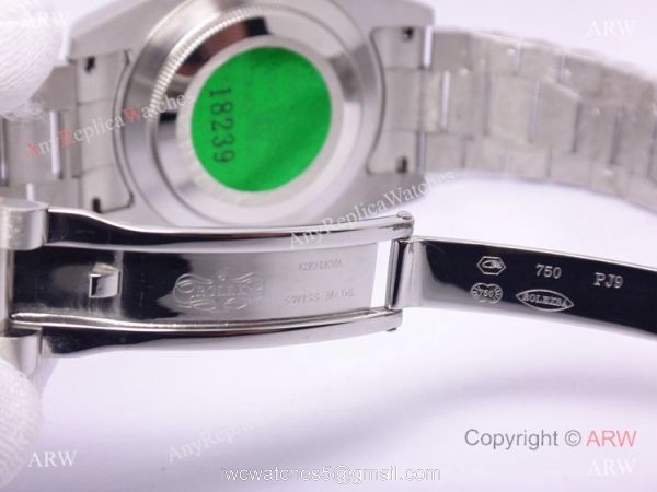 Copy Rolex Day-Date 40mm SS Ice Blue Dial Standard Markers Watch 3