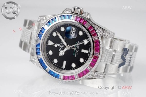 Swiss 1:1 VR Factory &8216;MAX Rolex GMT-Master II 116759 Saru Watch Diamond Band 3