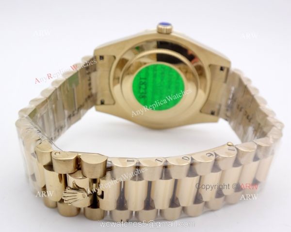 New High Quality Replica Rolex Day-Date President Band Gold Dial 40mm Watch 3