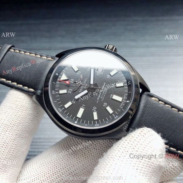 Best Replica Copy Breitling Superocean Black Steel Blue Dial Watch 3