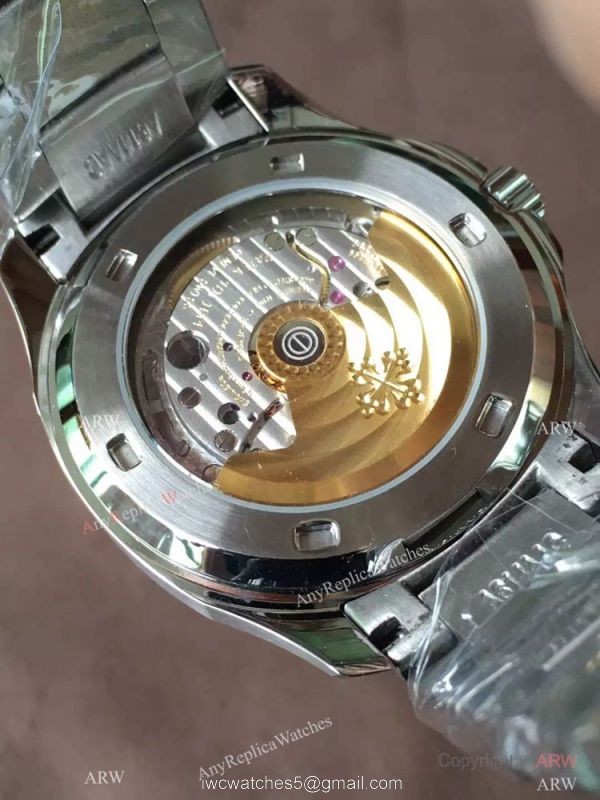 Swiss Replica Patek Philippe Aquanaut Gray Face Stainless Steel Watch 3
