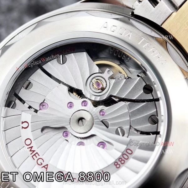 ET V4 Swiss ETA 8800 Omega Seamaster Superluminova 2 Tone Watch 3