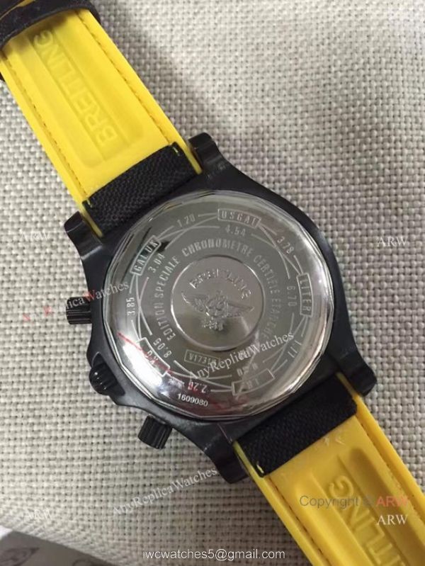 Breitling Avenger Hurricane military Replica Watch Red/Black Rubber Strap 3