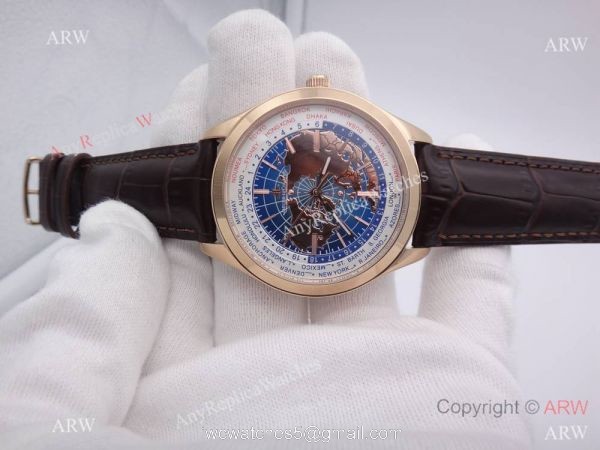 Swiss Replica Jaeger-LeCoultre Geophysic Universal Time Watch Rose gold 3