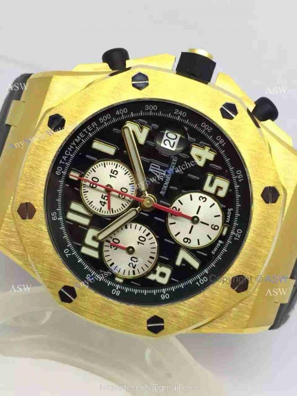 Swiss Audemars Piguet Royal Oak Offshore Monte Napoleone Gold Replica watch 3