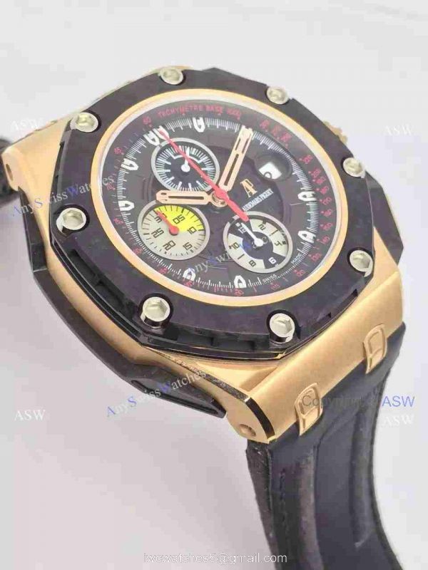 High Quality Copy Audemars Piguet Grand Prix Swiss Movement Yellow Gold Watch 3