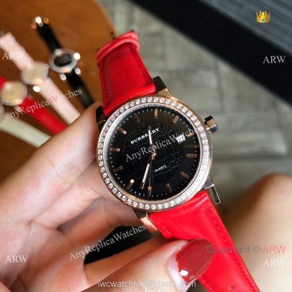 Best Quality Burberry Women Quartz Watches Rose Gold White 3