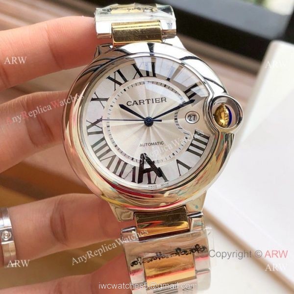 Copy Cartier Ballon Bleu 8215 Automatic Watch Stainless Steel 42mm 3