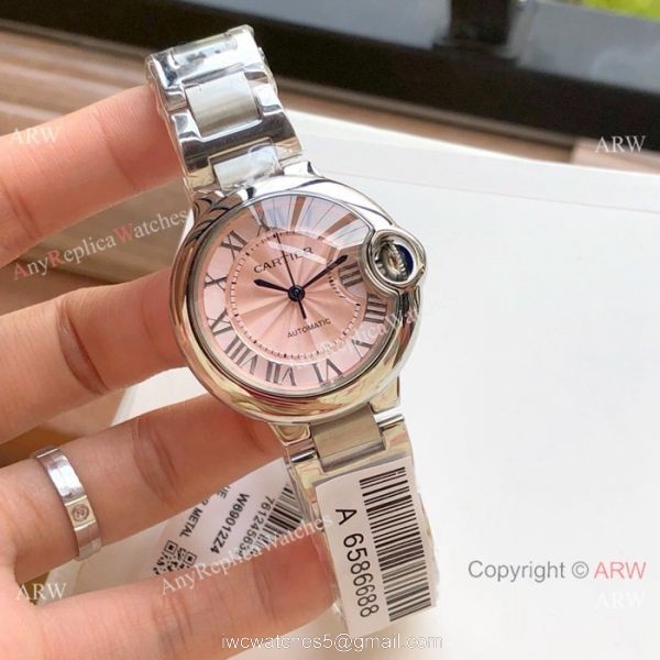Swiss Quality Womens Fake Cartier Watch Ballon Bleu de 33mm 3