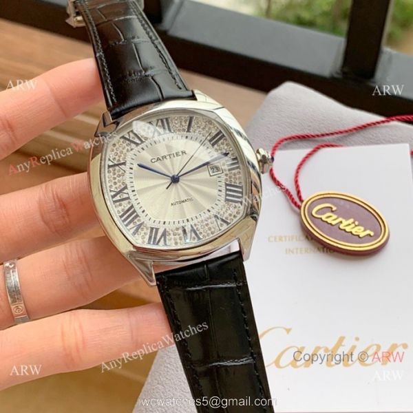 Swiss Quality Cartier Drive De Rose Gold Asia 8215 Watch 3