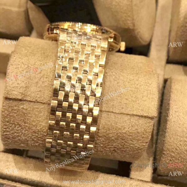 Best Replica Patek Philippe calatrava Men Watch All Gold White Dial 3