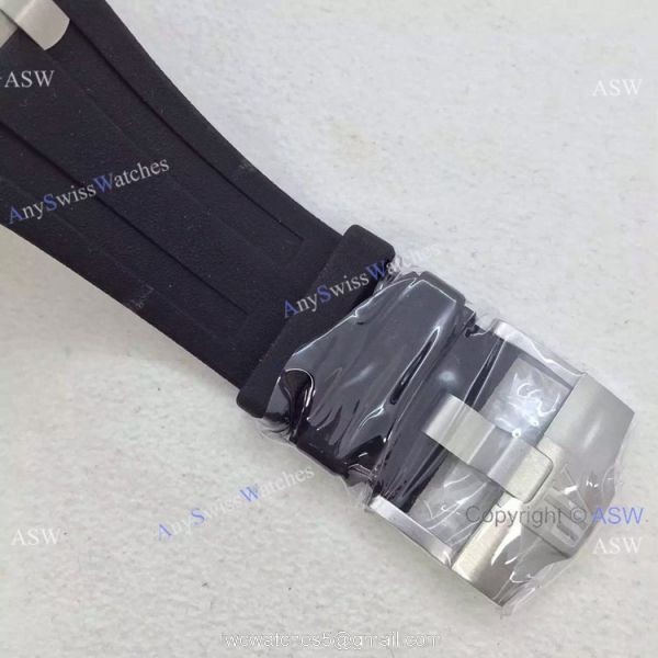 Swiss AAA Replica Audemars Piguet Royal Oak Diver 15710 Black Rubber Strap 3