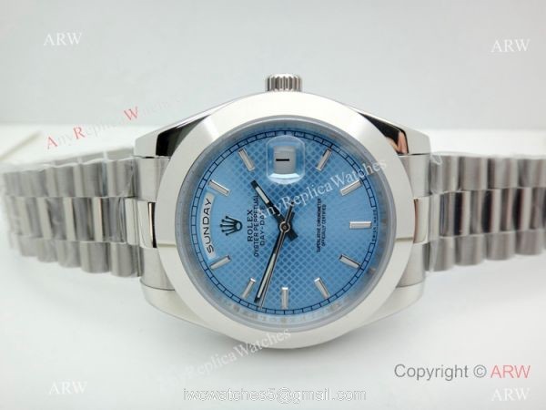 High Quality Rolex Day Date Ice Blue Replica Watch 40mm Presidential 3
